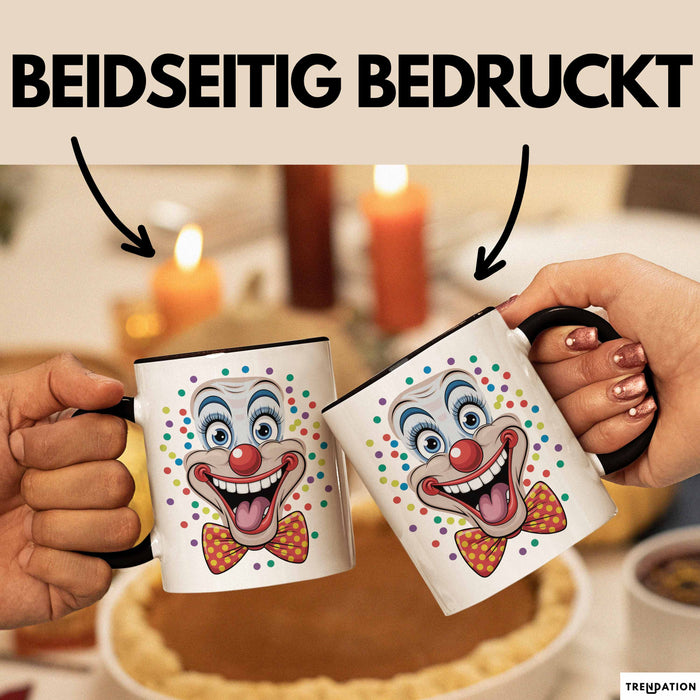 Zirkus Tasse Geschenk Lachender Clown Geschenkidee Künstler Trendation