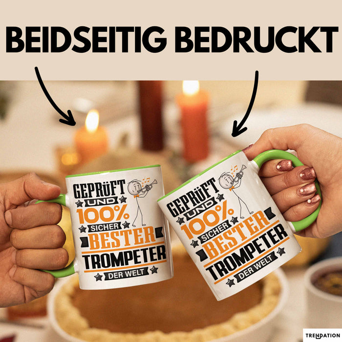 Trompeter Geschenk Lustiger Spruch für Trompeter Geschenkidee Bester Trompeter Der Welt Grün Trendation