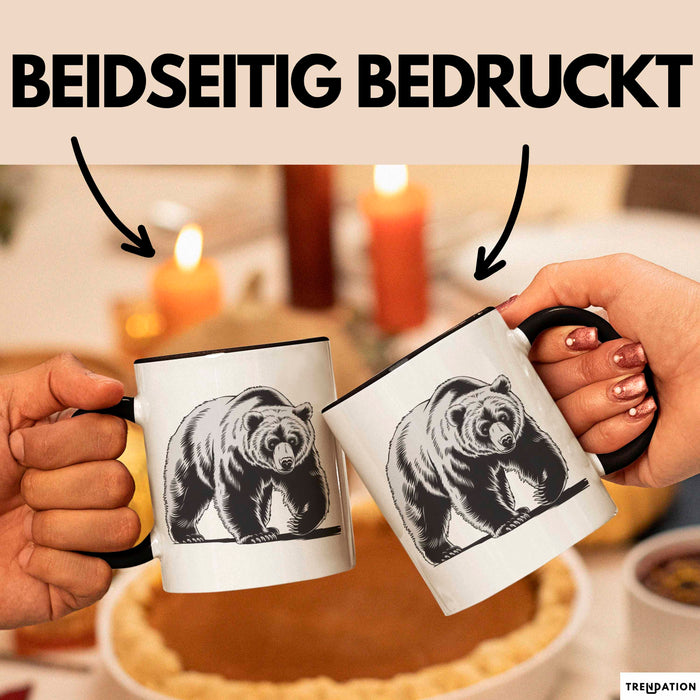 Bär Tierliebhaber Tasse Geschenk Lustige Geschenkidee Spruch Trendation