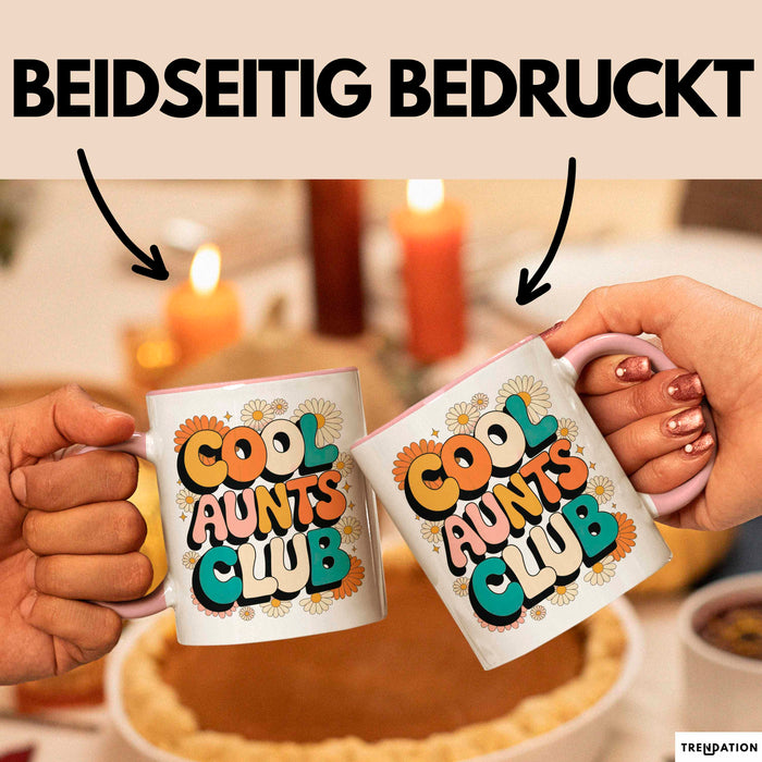 Tante Patentante Tasse Geschenk Lustige Geschenkidee Spruch Club Der Coolen Tanten Rosa Trendation