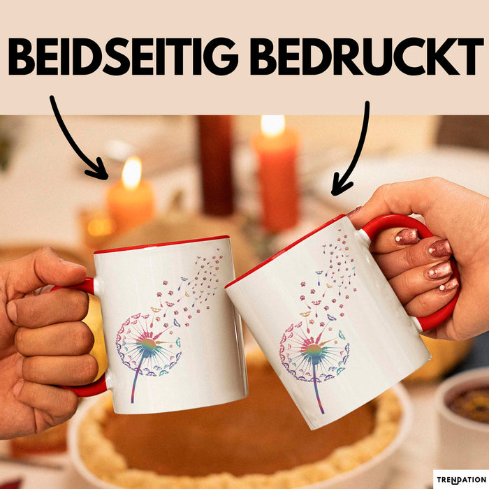 Hund Tierliebhaber Tasse Geschenk Lustige Geschenkidee Spruch Rot Trendation
