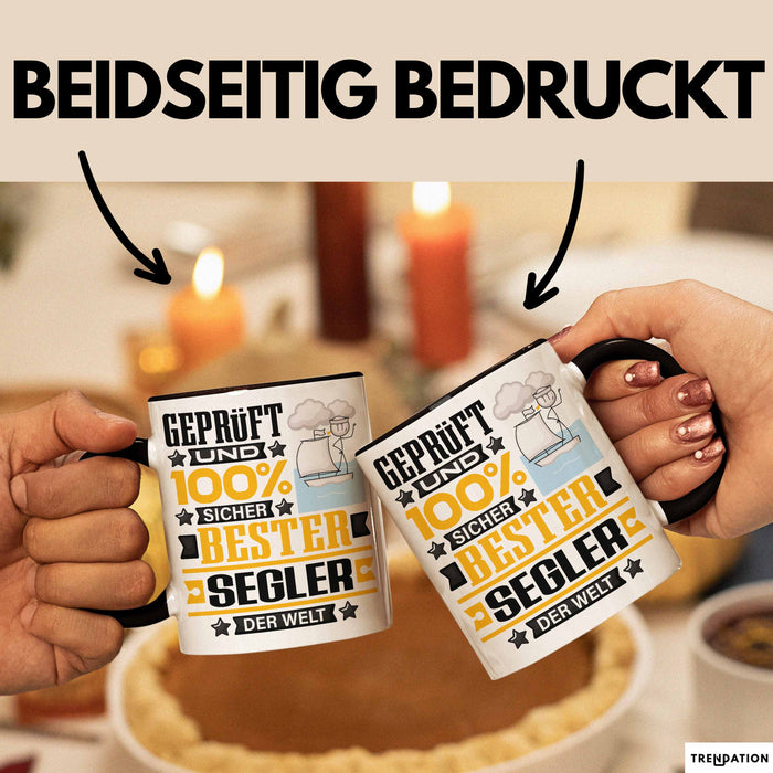 Segler Geschenk Lustiger Spruch für Segler Geschenkidee Bester Segler Der Welt Schwarz Trendation