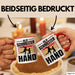 Handball Geschenk Tasse Geschenkidee Handball-Spieler Handballspielerin Mädchen Jungs Kaffee-Becher Old Schmetterhand Rot Trendation