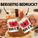 Albanische Flagge Shqip Shqiponja Albanischer Adler Albanien Tasse Geschenkidee Rosa Trendation
