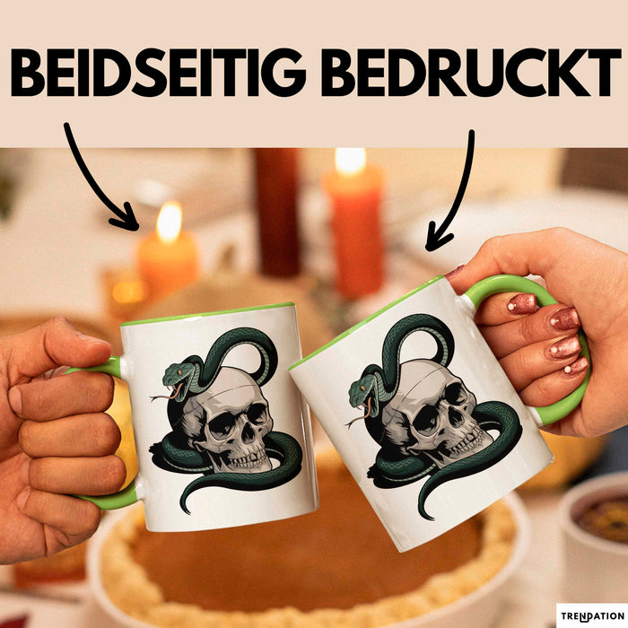 Reptilienhalter Tasse Geschenkidee Echsen Schlangenliebhaber Geschenkidee Lustig Grün Trendation