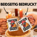 Huhn Tier Bauer Tasse Becher Geschenk Lustige Geschenkidee Spruch Hühnerpapa Rosa Trendation