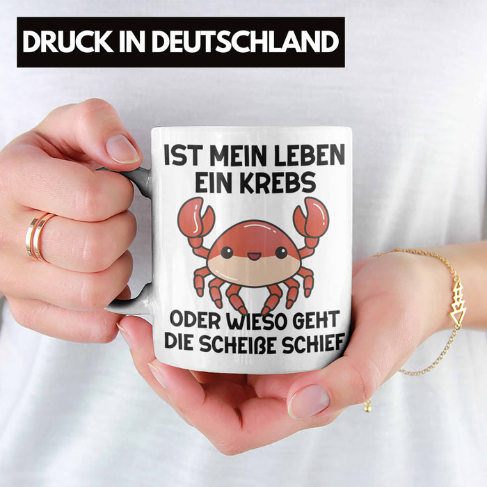 Dank Meme Tasse Spruch Internet Meme Geschenkidee Depressionen Ist Mein Leben Ein Krebs Oder Wieso Geht Die SCH Schief? Weiß Trendation