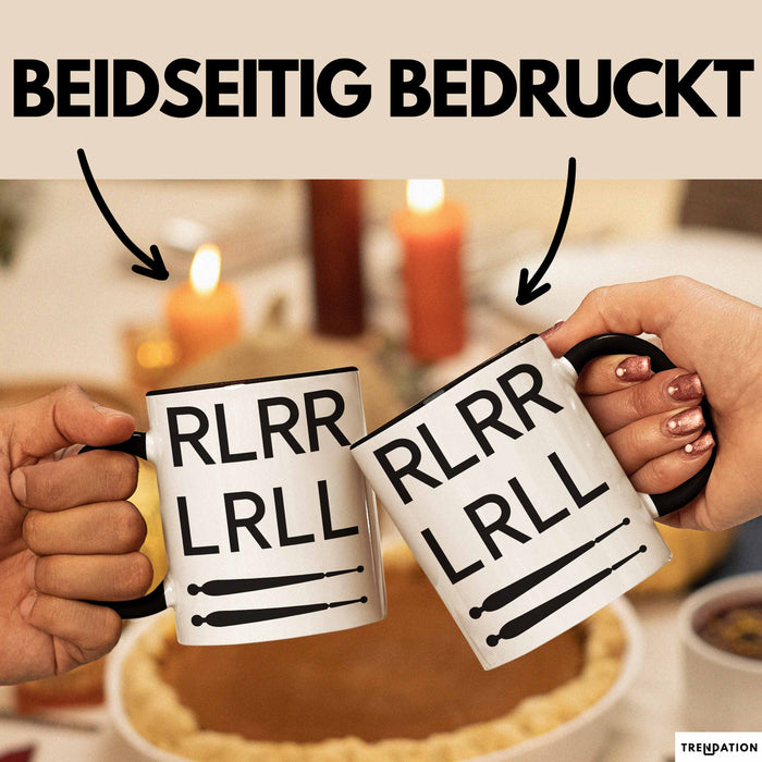 Schlagzeugspieler Schlagzeuger Schlagzeug Tasse Geschenk Lustige Geschenkidee Spruch Rlrr Lrll Trendation
