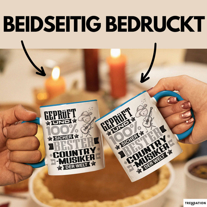 Country-Musiker Geschenk Lustiger Spruch für Country-Musiker Geschenkidee Bester Country-Musiker Der Welt Blau Trendation