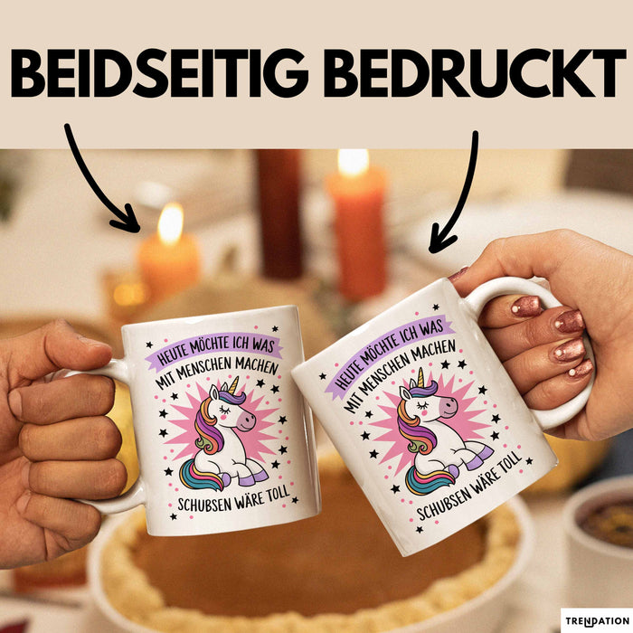 Sarkasmus Sarkastisch Tasse Geschenk Lustige Geschenkidee Spruch Heute Möchte Ich Was Mit Menschen Machen Weiß Trendation