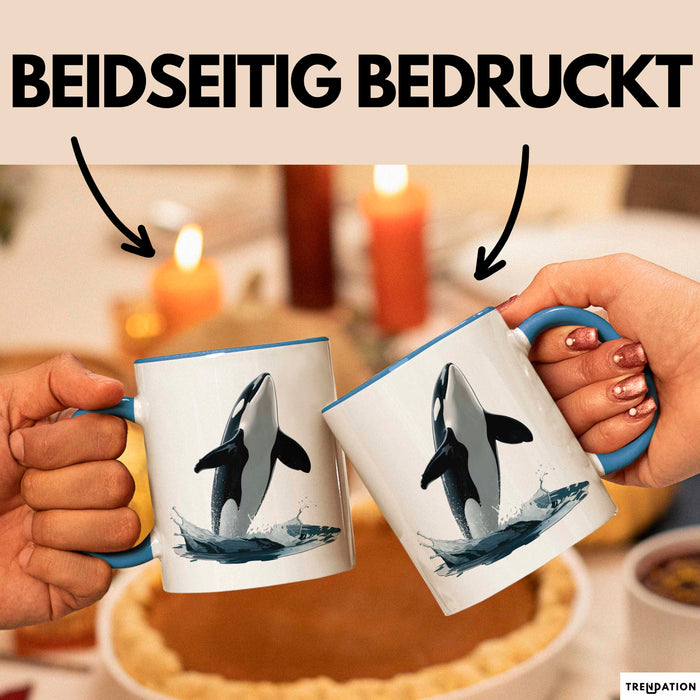 Wal Tier Tasse Geschenk Lustige Geschenkidee Spruch Blau Trendation