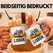 Lissabon Portugal Tasse Geschenk Lustige Geschenkidee Spruch Seilbahn Reise Straßenbahn Blau Trendation
