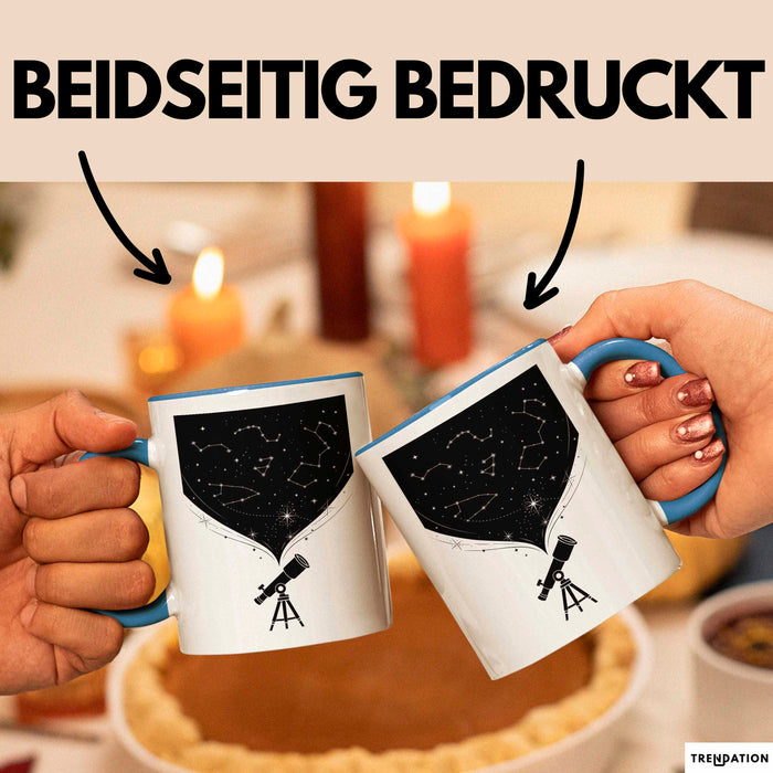 Astronom Tasse Geschenk Lustige Geschenkidee Spruch Für Sternen Gucker Blau Trendation