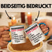 Witzige Tasse Geschenk Bist Du Hier Der Chef Humorvolles Design Muss Ich Erst Meine Frau Fragen Blau Trendation