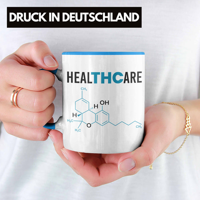 THC Tasse "THC - Healthcare" Cannabis-Liebhaber