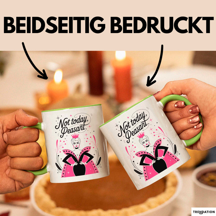 Freche Königin Tasse Geschenk Lustige Geschenkidee Spruch Für Starke Persönlichkeiten Grün Trendation