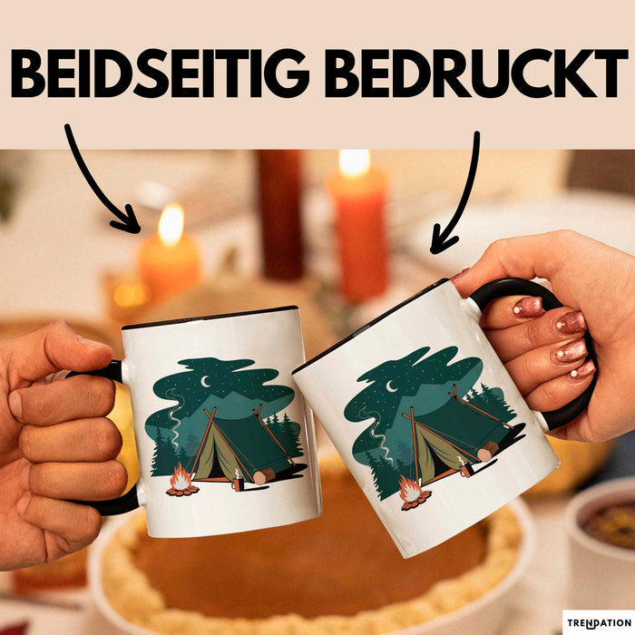 Camper Tasse Geschenkidee für Zeltleben Entdecker Trendation