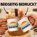 Tasse Retro SIEBEN. Design mit Sonnenuntergangsfarben 7. Geburtstag Jungs Rot Trendation