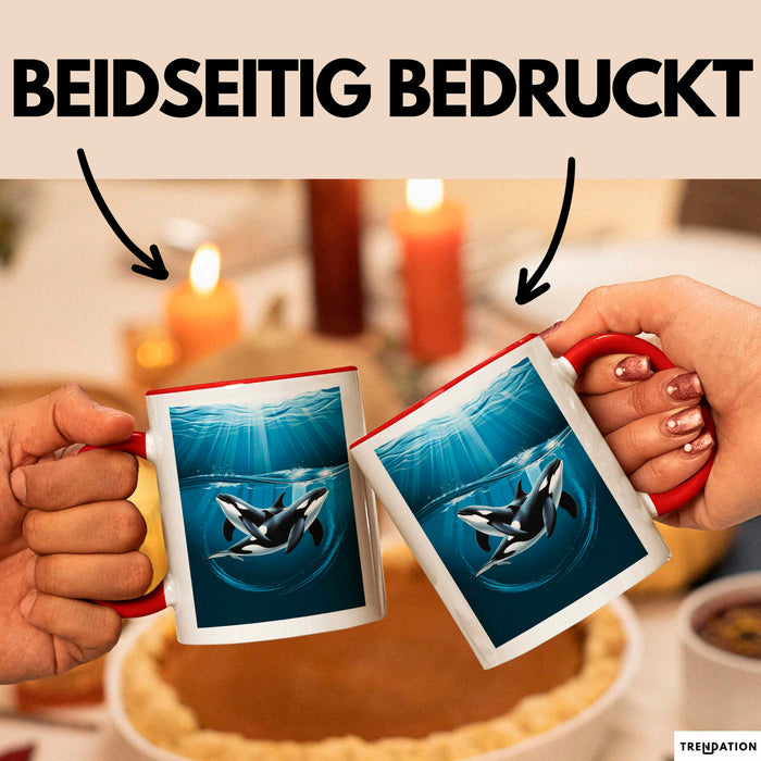 Wal Tier Tasse Geschenk Lustige Geschenkidee Spruch Rot Trendation