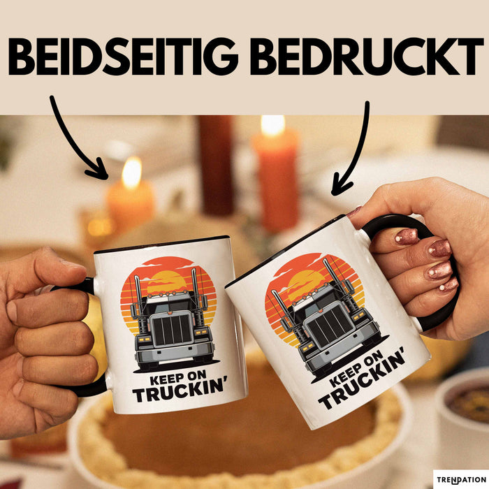 LKW Fahrer Tasse Geschenk Lustige Geschenkidee Spruch Für Straßen Krieger Trendation