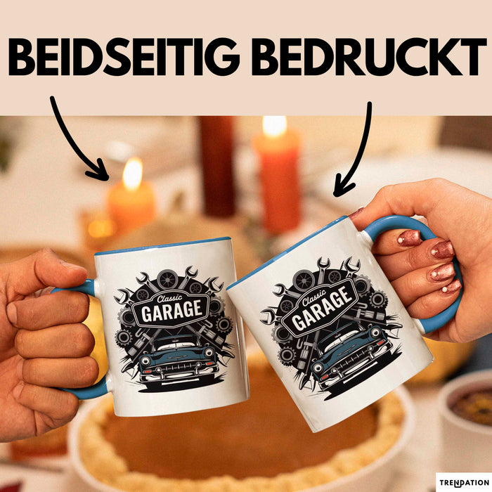 Kfz Mechaniker Tasse Geschenk Lustige Geschenkidee Spruch Für Auto Reparatur Profis Blau Trendation