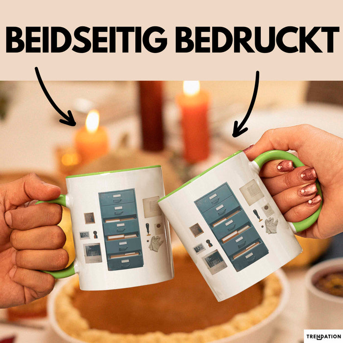 Archivar Tasse Geschenk Lustige Geschenkidee Spruch Für Geschichts Bewahrer Grün Trendation