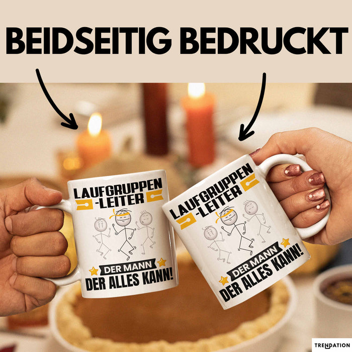 Laufgruppenleiter Tasse Geschenk für Laufgruppenleiter Der Mann Der Alles Kann Geschenkidee zum Geburtstag Weiß Trendation
