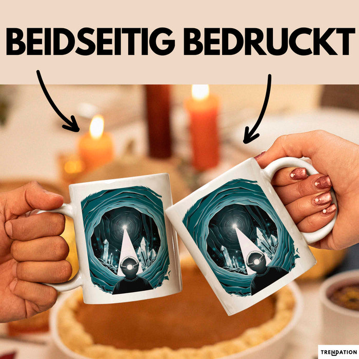 Höhlenforscher Tasse Geschenk Lustige Geschenkidee Spruch Für Höhlen Entdecker Weiß Trendation