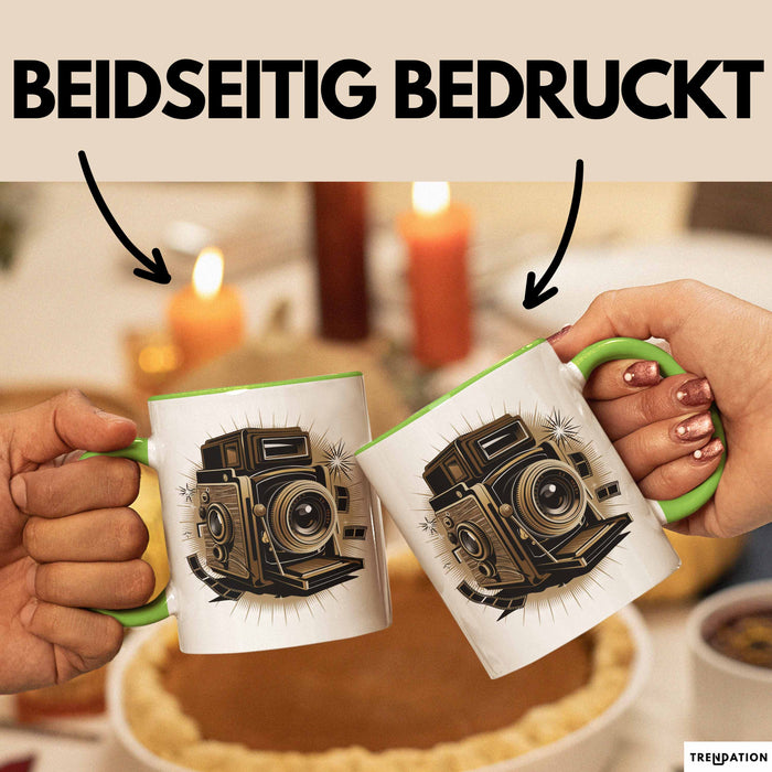 Fotograf Tasse Geschenkidee für Fotografie Enthusiasten Grün Trendation