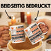 Halbschwager Geschenk Tasse Lustiger Spruch Erheben Sie Sich Der Halbschwager Betritt den Raum Weiß Trendation