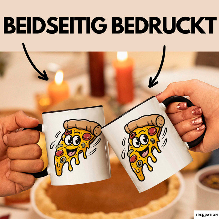 Pizzaliebhaber Tasse Geschenkidee für Pizza Slice Süchtige Trendation