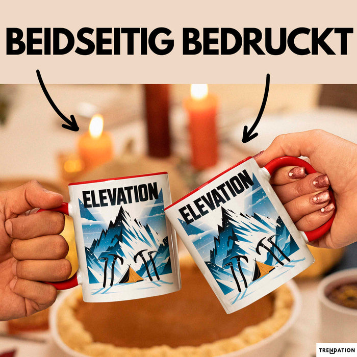 Bergsteiger Tasse Geschenk Lustige Geschenkidee Spruch Für Höhen Liebhaber Rot Trendation