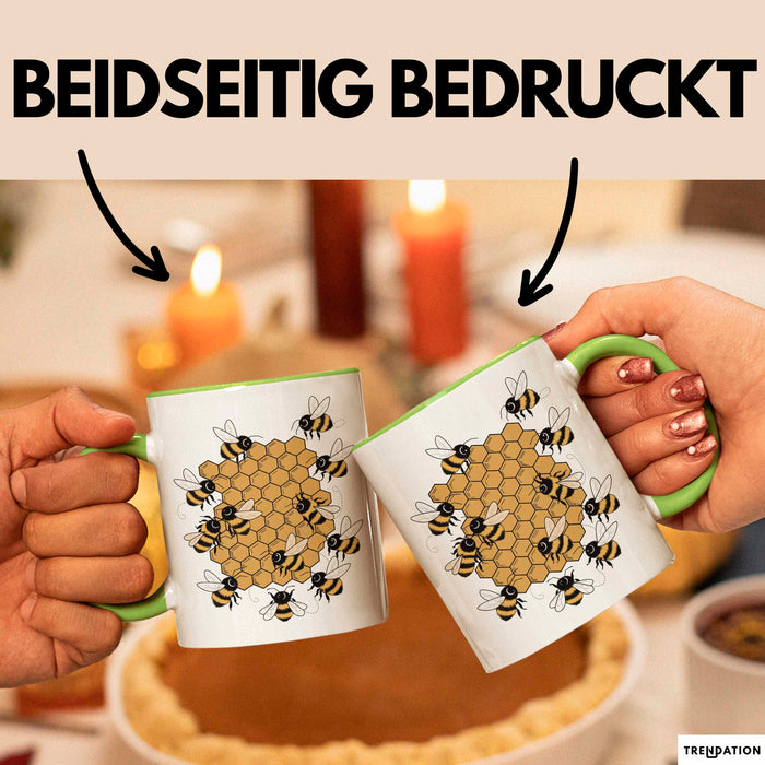 Imker Tasse Geschenkidee Honigmacher Lustiger Spruch Geschenkidee Lustig Grün Trendation