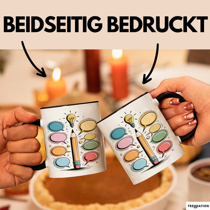 Werbetexter Tasse Geschenk Lustige Geschenkidee Spruch Für Wort Zauberer Trendation