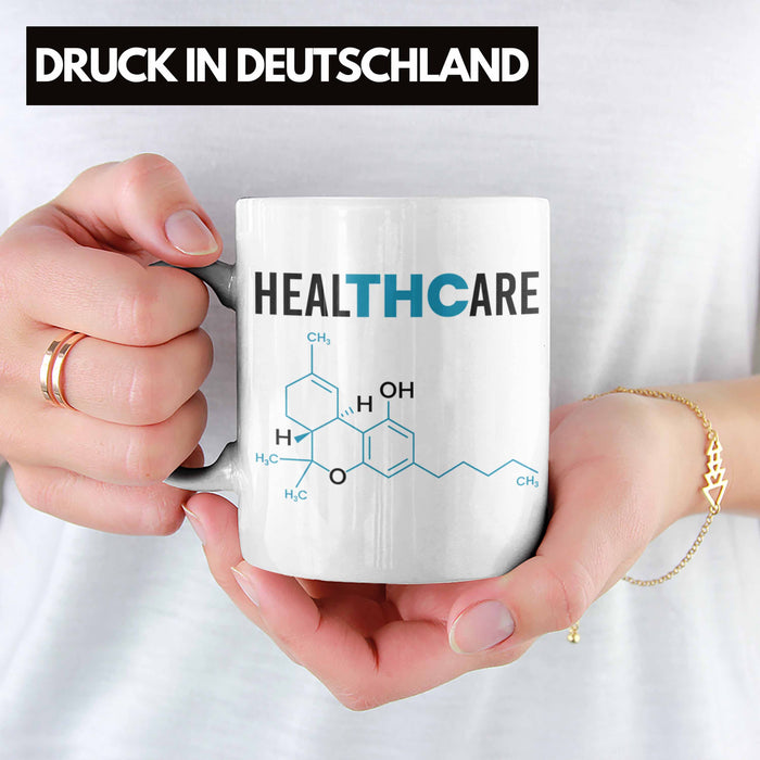 THC Tasse "THC - Healthcare" Cannabis-Liebhaber