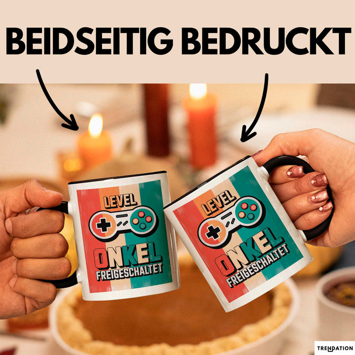 Onkel Gamer Sarkastisch Sarkasmus Tasse Geschenk Lustige Geschenkidee Spruch Level Onkel Freigeschaltet Trendation