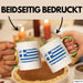 Griechenland Tasse Geschenk Grieche Flagge Kaffee-Becher Grün Trendation