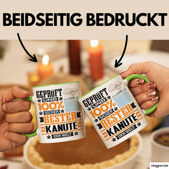 Kanute Geschenk Lustiger Spruch für Kanute Geschenkidee Bester Kanute Der Welt Grün Trendation