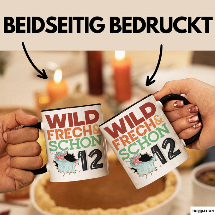12. Geburtstag Geschenk Tasse Becher Wild Frech Und Schon 12 Trendation