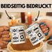 Gamer Tasse Geschenk Eat Sleep Conquer Repeat Geschenkidee Becher Blau Trendation