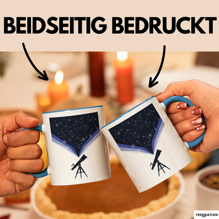Astronomie Liebhaber Tasse Geschenk Lustige Geschenkidee Spruch Für Sternen Gucker Blau Trendation