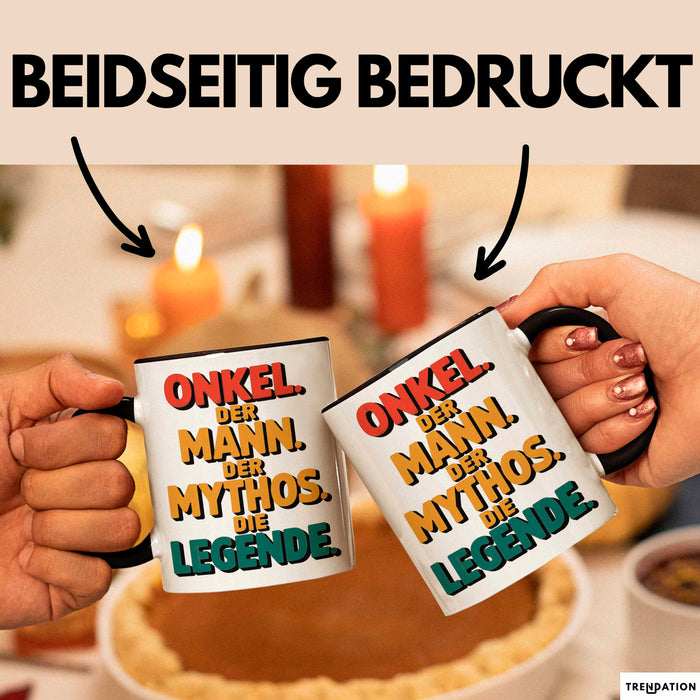Onkel Sarkastisch Sarkasmus Tasse Geschenk Lustige Geschenkidee Spruch Onkel Der Mann Der Mythos Die Legende Trendation