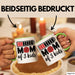 Mama Tasse Geschenk Mom Of 3 Kids Geschenkidee Mama Drei Kinder Muttertag Grün Trendation