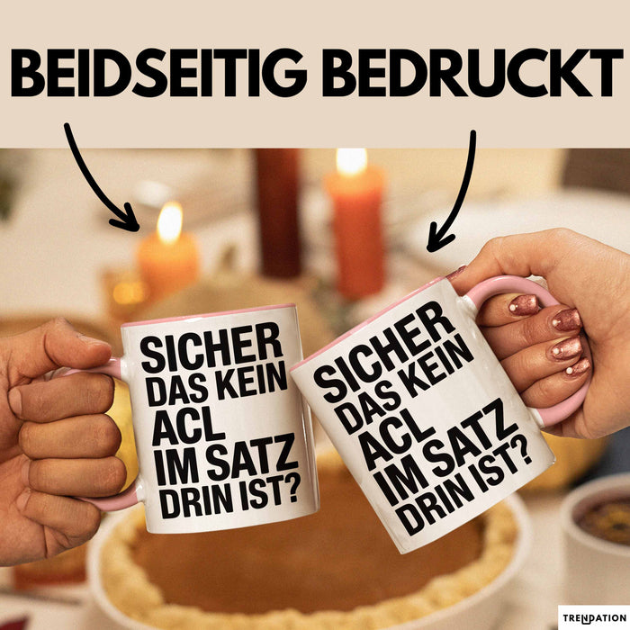 Lateinlehrer Unterricht Tasse Geschenk Lustige Geschenkidee Spruch Sicher Das Kein Aci Im Satz Drin Ist Rosa Trendation