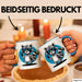 Waschbär Tierliebhaber Tasse Geschenk Lustige Geschenkidee Spruch Blau Trendation