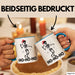 Skelett Weihnachten Geschenk Tasse Weihnachliches Skelett Grafik Geschenkidee Totenkopf Fans Tattoo Blau Trendation