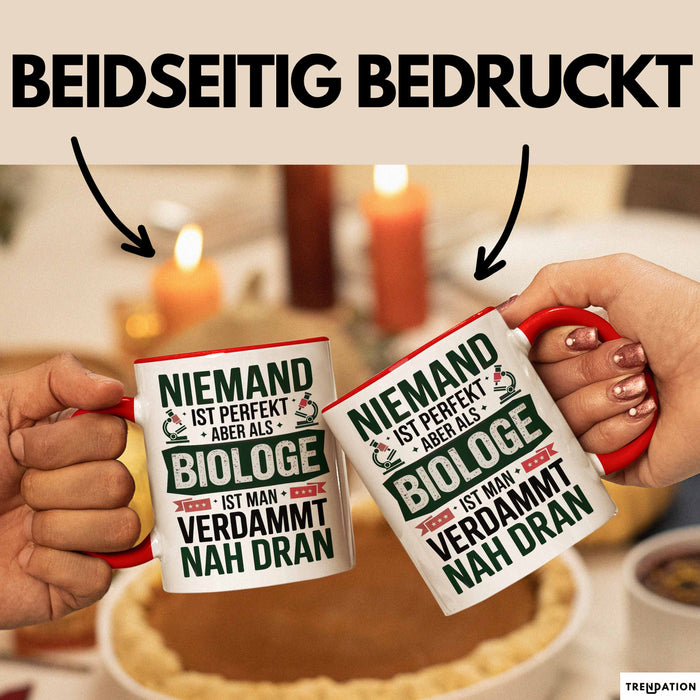 Biologie Liebhaber Tasse Geschenk Perfekter Biologe Rot Trendation