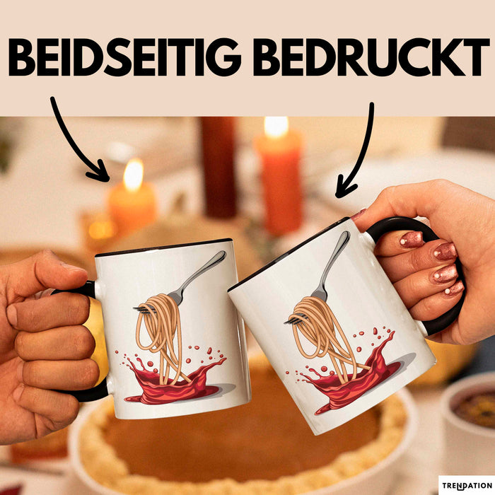 Pasta Fan Tasse Geschenkidee für Italienisches Essen Trendation