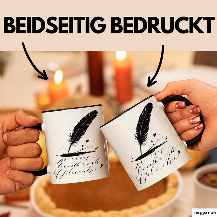 Dichter Tasse Geschenkidee für Reim und Versliebhaber Trendation