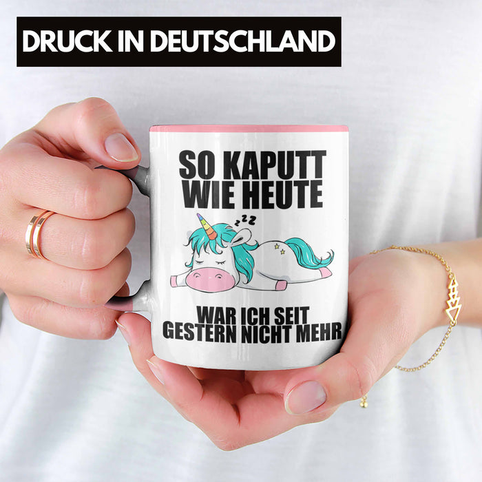 Trendation - Lustige Tassen mit Sprüchen Arbeitskollege Geschenk Kollege Mitarbeiter Geschenkidee Rosa Trendation